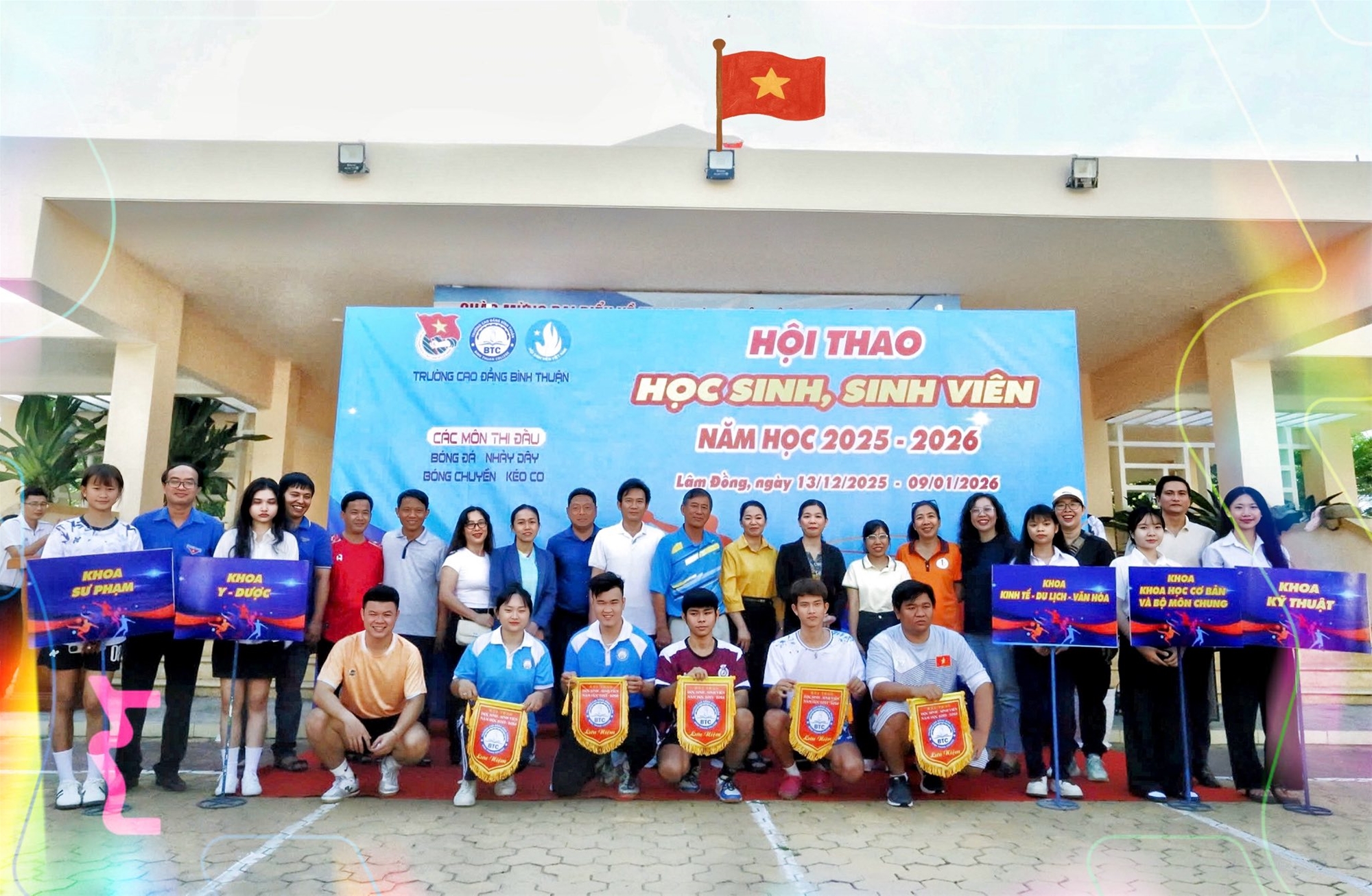 Khai mạc Hội thao học sinh, sinh viên Trường Cao đẳng Bình Thuận năm học 2025 - 2026